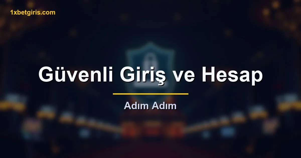 1xbet güvenli giriş ve hesap doğrulama